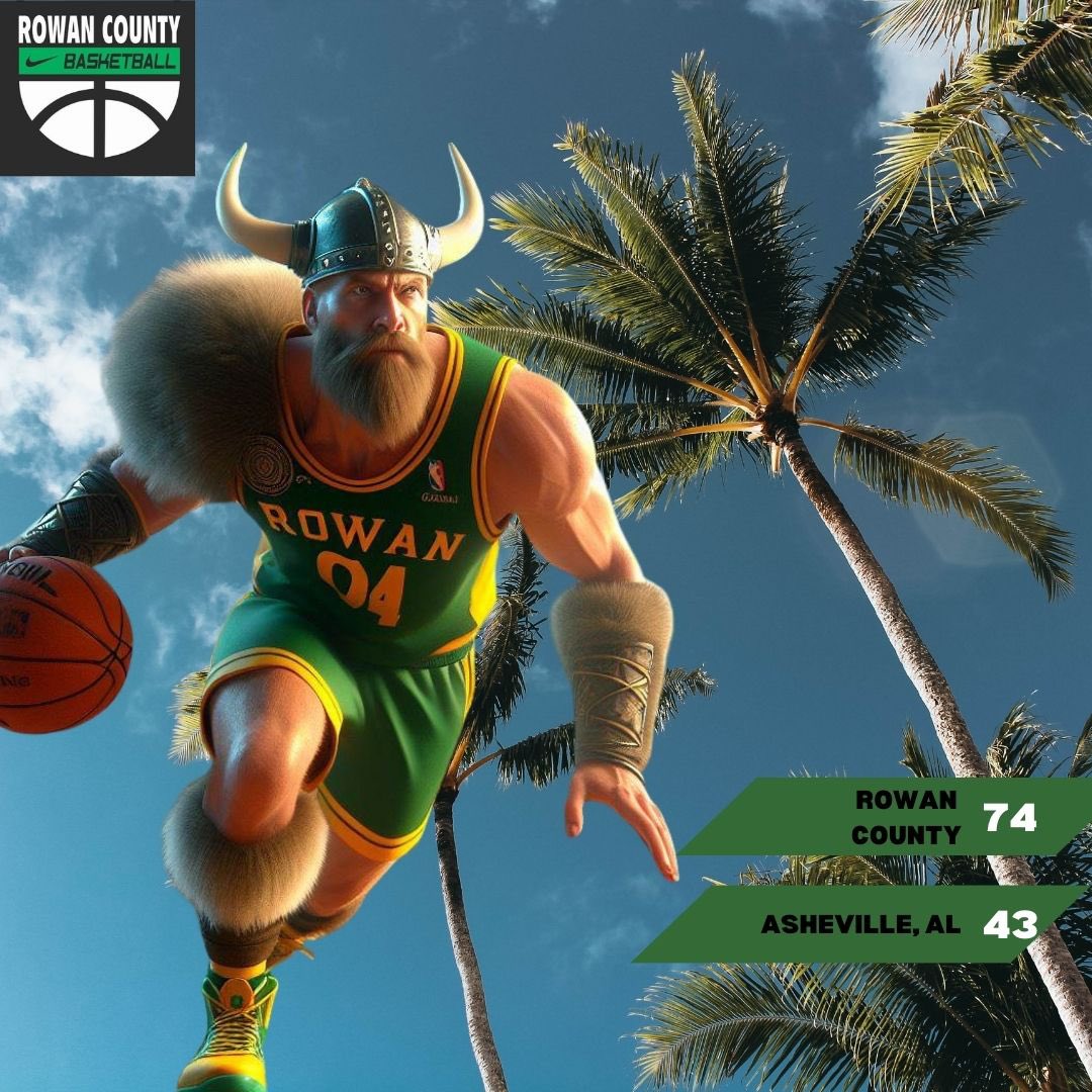 Rowan County defeats Asheville, Alabama 74-43 in their first round game of the Hilton SanDestin Beach Blowout.  Next game will be Thursday at 3:00 pm CT.