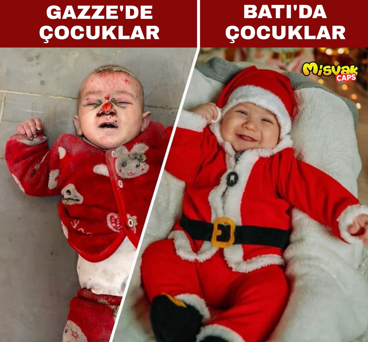 Gazze'de çocuklar       /          Batı'da çocuklar