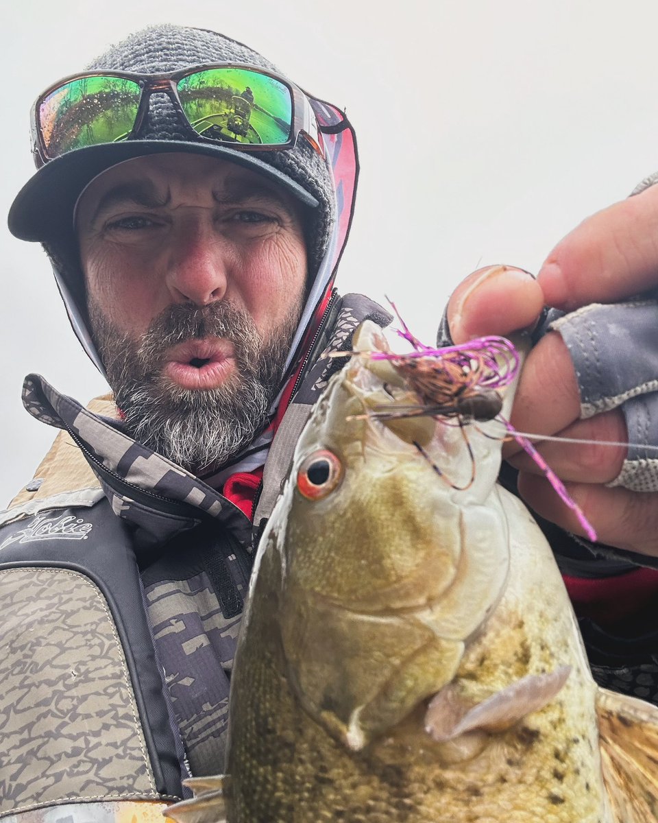 Yo, you think cold water smallmouth like that @Missile_Jigs Micro Jig? 😂 #goingike #microjig