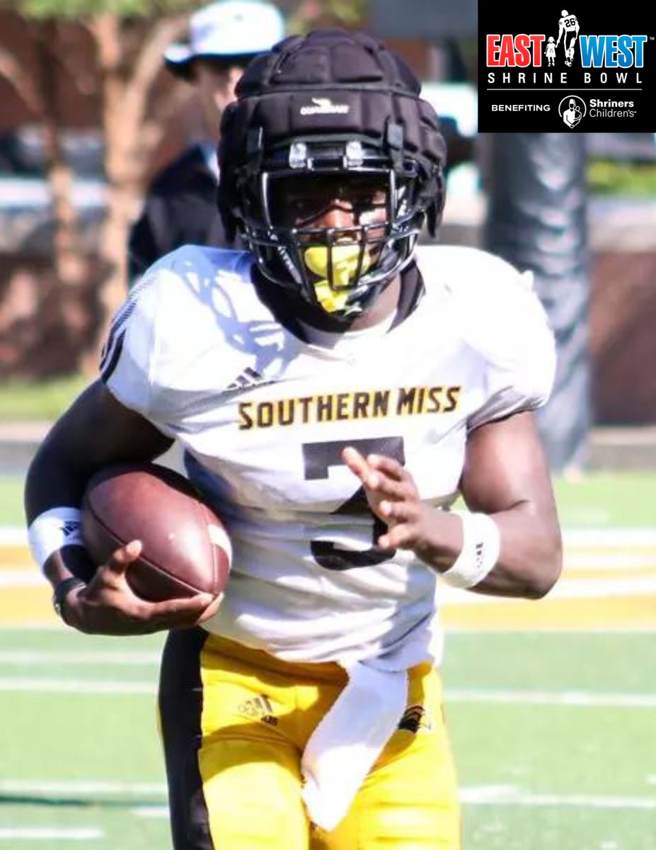 #ShrineBowlBound ✅ RB Frank Gore Jr. (@stn_2lit) from @SouthernMissFB has officially accepted his invitation to play in the 2024 East-West @ShrineBowl! #AIE | #SMTTT | #ShrineBowlWhosNext😎