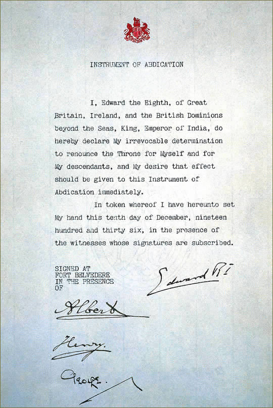 DEVILSADVOKAT's tweet image. This is the document that #Edward the Eighth used to abdicate. I am sorry for #KingCharlesIII but this document only indicates an "irrevocable DETERMINATION...." to #abdicate and it seems de jure solid but a "determination" to do or carry out an act is by no means carrying out