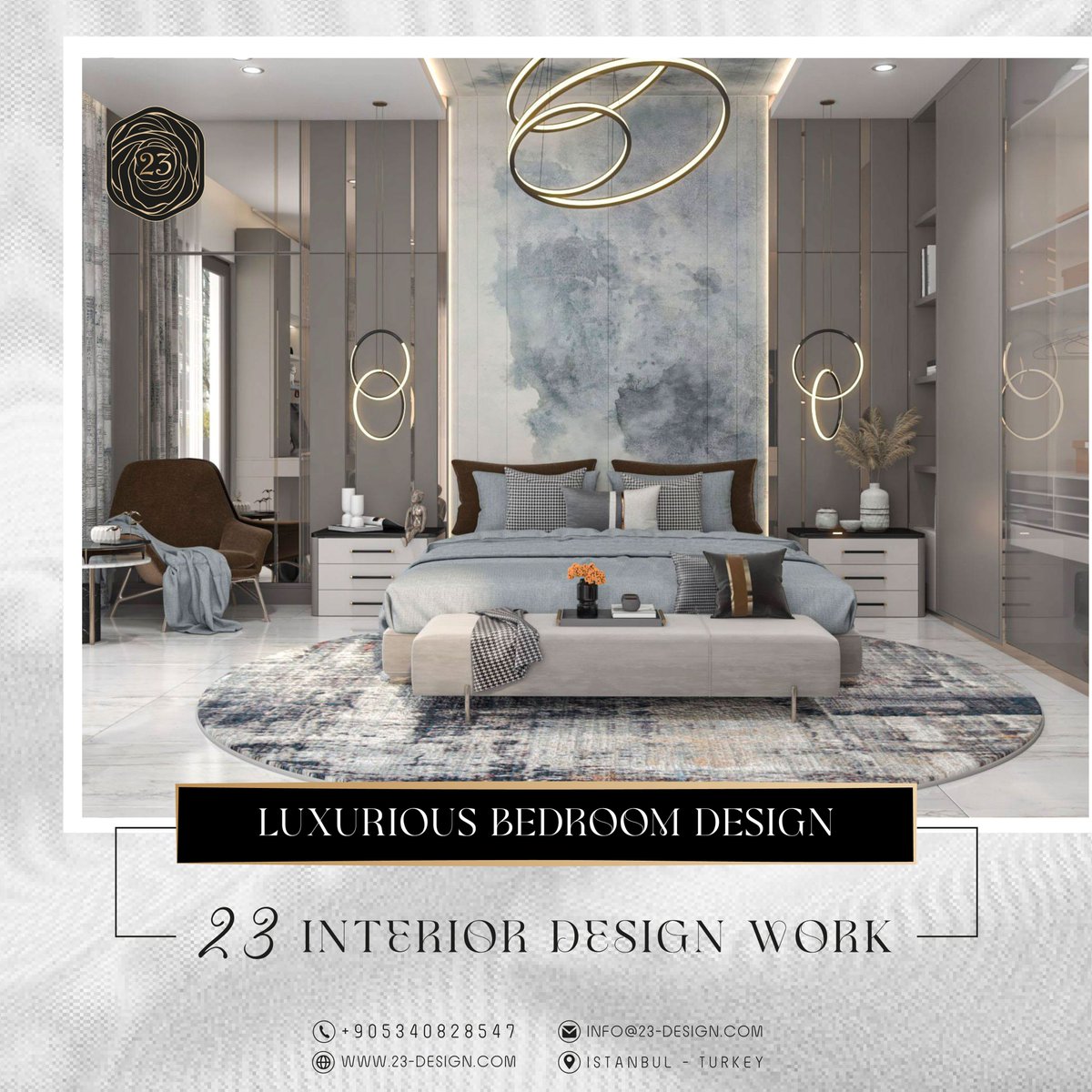23Interior's tweet image. LUXURIOUS BEDROOM  DESIGN
DESIGN BY 23 INTERIOR DESIGN
23 Interior Design
@23interior
‌+90 534 082 85 47⁩
Wa.Me/905340828547
-----
#interiordesign #design #interior #homedecor #architecture #home #decor #interiors #homedesign #art #interiordesigner #furniture #decoration