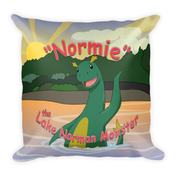 Have you seen "Normie" the Lake Norman Monster?  “Normie” the Lake Norman Monster Throw Pillow is.gd/hIT4qp