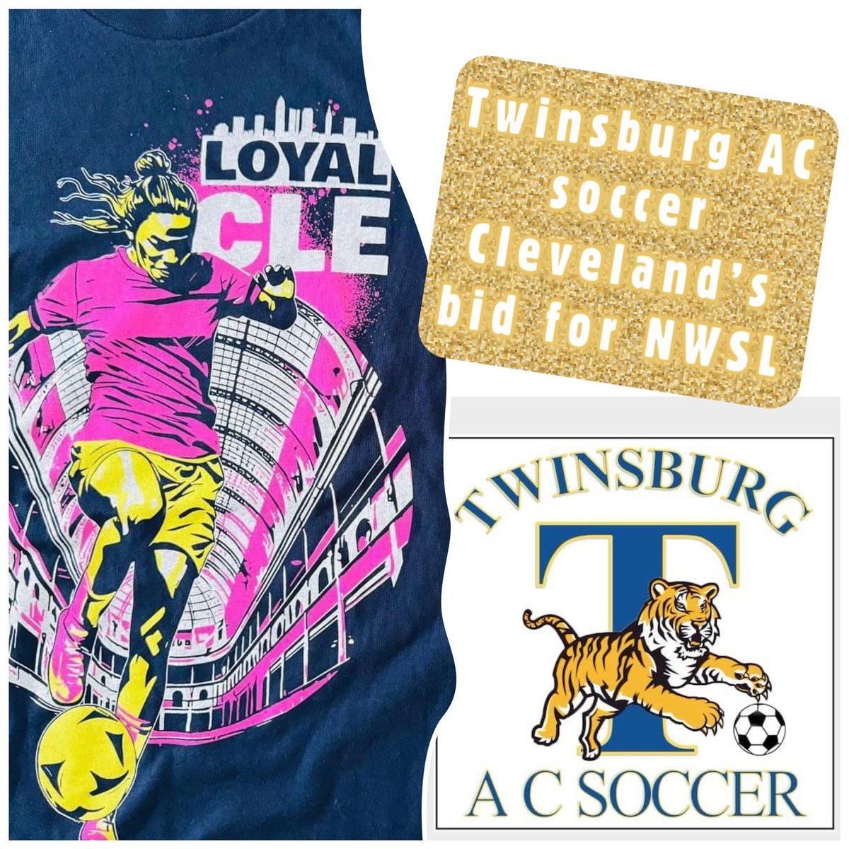 In support of Cleveland Pro Soccer’s NWSL bid to bring a professional women’s team to Cleveland ⚽️ @clevelandprosoccer #NWSLtoCLE #LoyalCLE Day