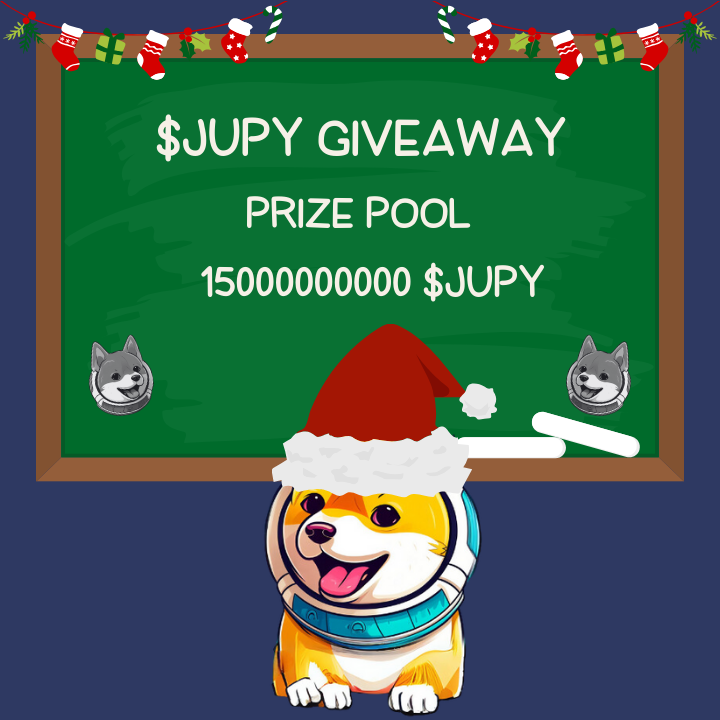 Jupy Coin (@jupycoin) on Twitter photo $JUPY Giveaway for Christmas🎄
👉Rt and like pinned post
👉Drop your $SOL wallets
💰3B $JUPY for 5 people
⏳24 Hours
$JUPY $JUP #solanamemecoin #Solana #bonkinu $JUPY Giveaway for Christmas🎄
👉Rt and like pinned post
👉Drop your $SOL wallets
💰3B $JUPY for 5 people
⏳24 Hours
$JUPY $JUP #solanamemecoin #Solana #bonkinu