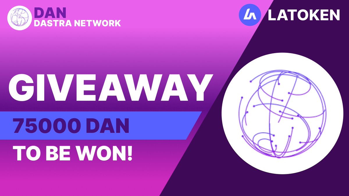 Latoken_cex's tweet photo. 🏆 75000 DASTRA NETWORK (DAN) GIVEAWAY on LATOKEN

🔥85 Winners.
✅ Complete all tasks and qualify for the Airdrop.
📲 Share with 5 Friends and Follow.
⏰ December 27 2023 - January 3, 2023.

👉 JOIN GIVEAWAY (https://t.co/gIacutNXCQ) https://t.co/BPJbu6tPIg