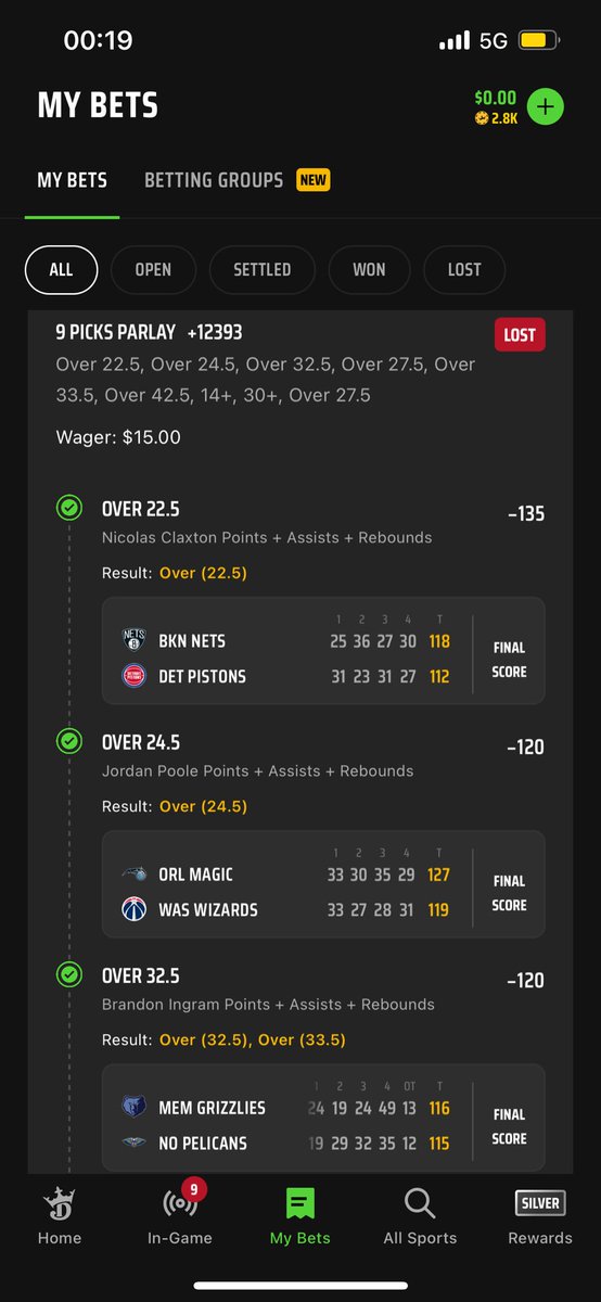 DevynJames's tweet photo. 💔 @FredVanVleet almost cashed this for me yesterday. Missed by 0.5 🤦🏼‍♂️ Holidays were tough this year, definitely would have been nice but we will get em next time Fred! I got faith Bruv. https://t.co/gOYyo2Pa9l