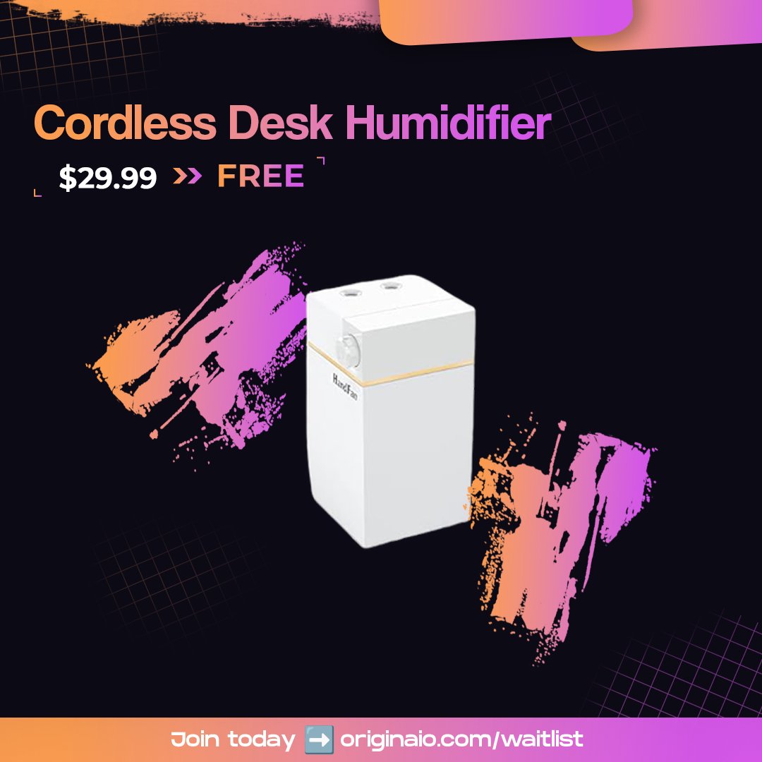 🔥 Origin members banked over $4,892 profit in 48hts😱

We DESTROYED Cordless Desk Humidifiers, originally $29.99, now 100% FREE!! 💨

Why not dive into the action and SCORE these mind-blowing deals? 🚀

Join us today ➡️ originaio.com/waitlist

Tap ❤️ for more exclusive deals!