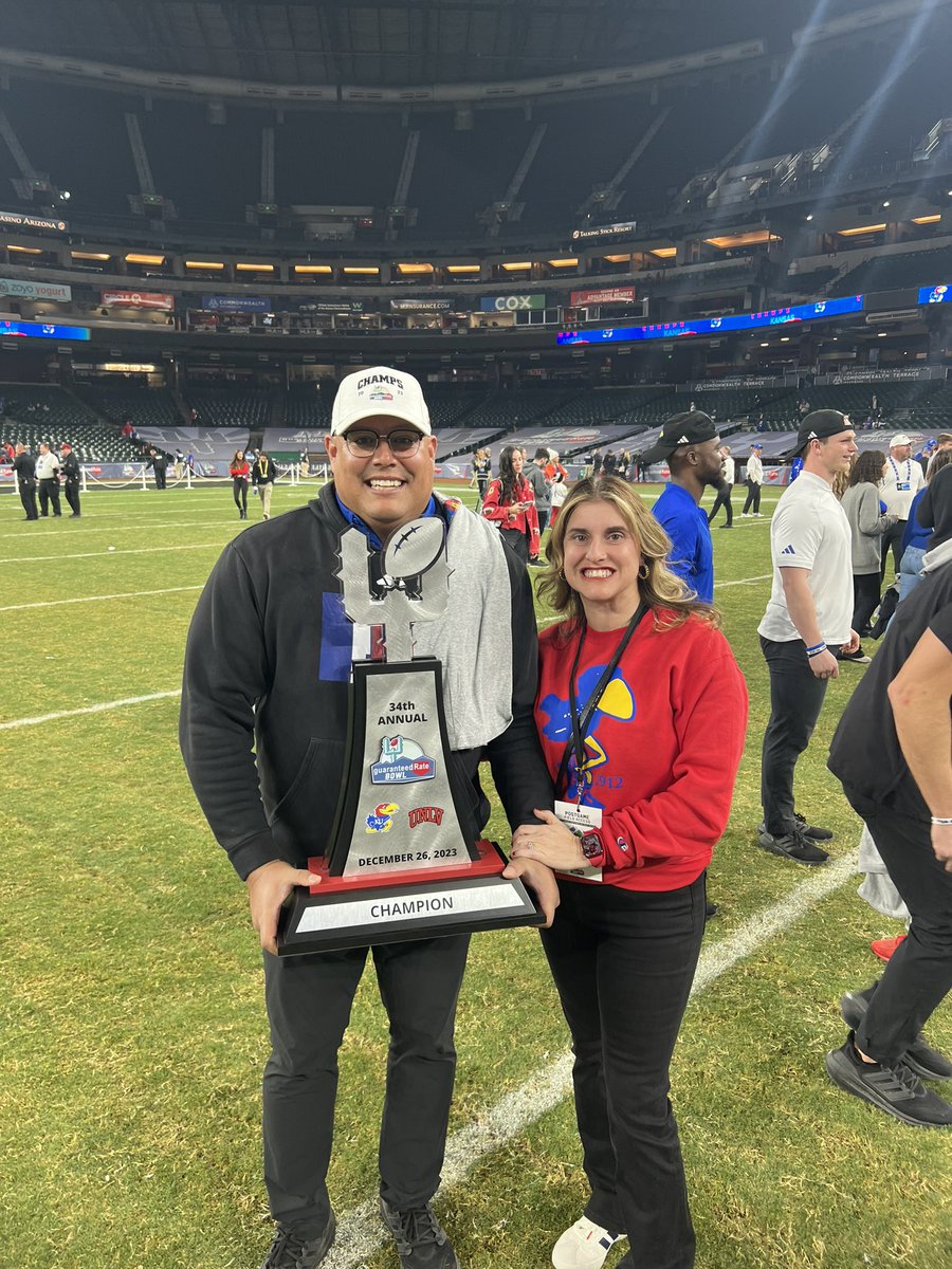Congratulations to our founder, Oscar Rodriguez, and the Jayhawks on their win in the Guaranteed Rate Bowl! 🏆 Proud of you, Coach! Thank you for always working as hard off the field as you do on and continuing to lead our organization. Rock Chalk! ❤️💙🏈
#CAC