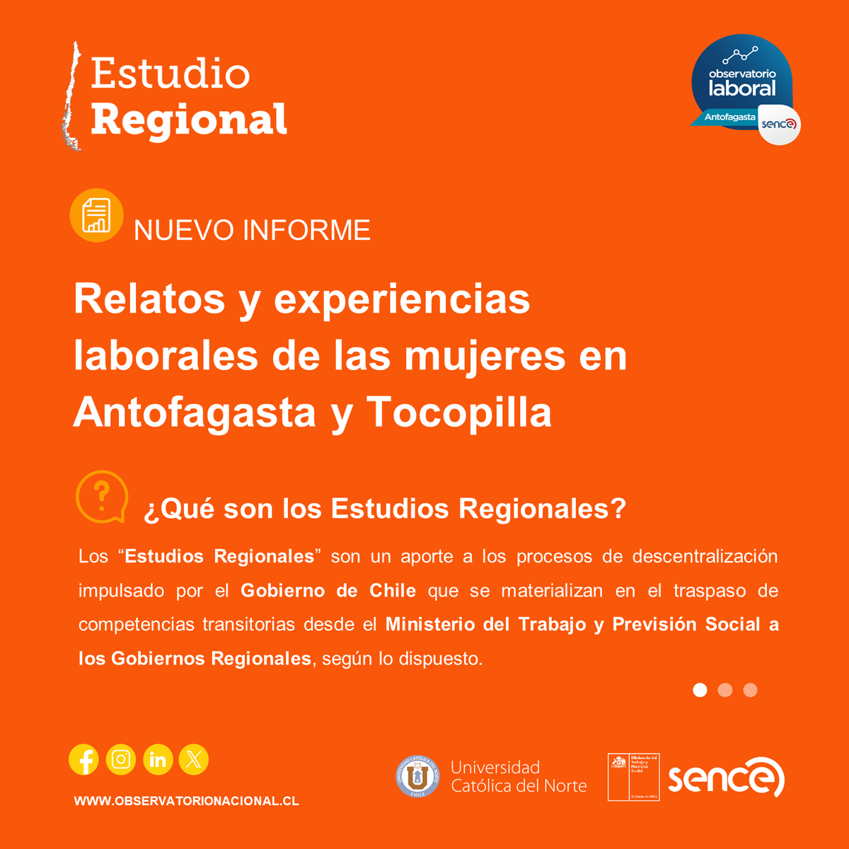 OLAntofagasta's tweet photo. 📷📑📑Ya puedes revisar el Estudio Regional: “Relatos y experiencias laborales de las mujeres en Antofagasta y Tocopilla”. 
👷🏻‍♀👷🏻‍♀👩‍🍳👩🏽‍🍳

Revisa el estudio completo en el link https://t.co/UnGvTNjqLw #Antofagasta #Tocopilla https://t.co/m14DwBqpQU