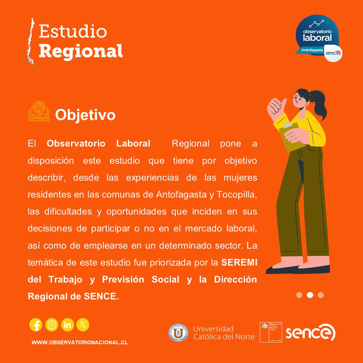 OLAntofagasta's tweet photo. 📷📑📑Ya puedes revisar el Estudio Regional: “Relatos y experiencias laborales de las mujeres en Antofagasta y Tocopilla”. 
👷🏻‍♀👷🏻‍♀👩‍🍳👩🏽‍🍳

Revisa el estudio completo en el link https://t.co/UnGvTNjqLw #Antofagasta #Tocopilla https://t.co/m14DwBqpQU