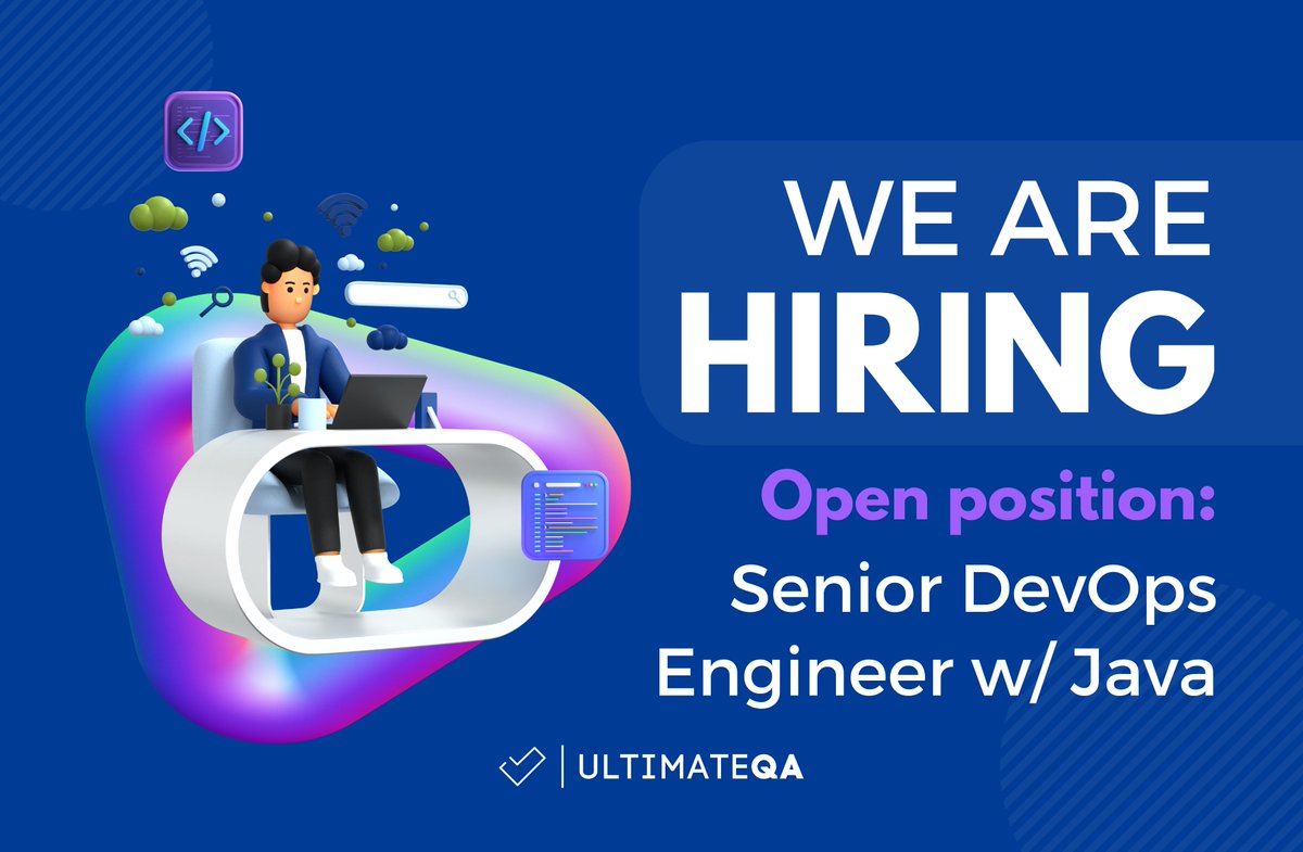 🚀 Exciting Opportunity for Senior DevOps Engineers with Java in Europe! 
Join UltimateQA, a leader in IT and automation testing.  

🌐 Seeking candidates with 5+ years of DevOps, Kubernetes, and Java experience. 

Apply now: apply.workable.com/ultimateqa/j/A…

#DevOps #Java #TechJobs