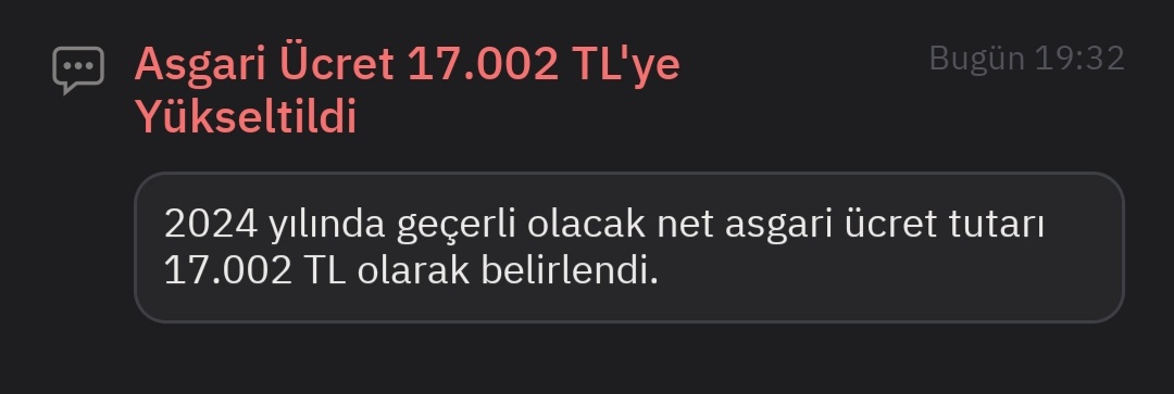 Asgari ücret %49 artış ile 17.002 ₺ oldu !

#asgari #sondakika #ücret
