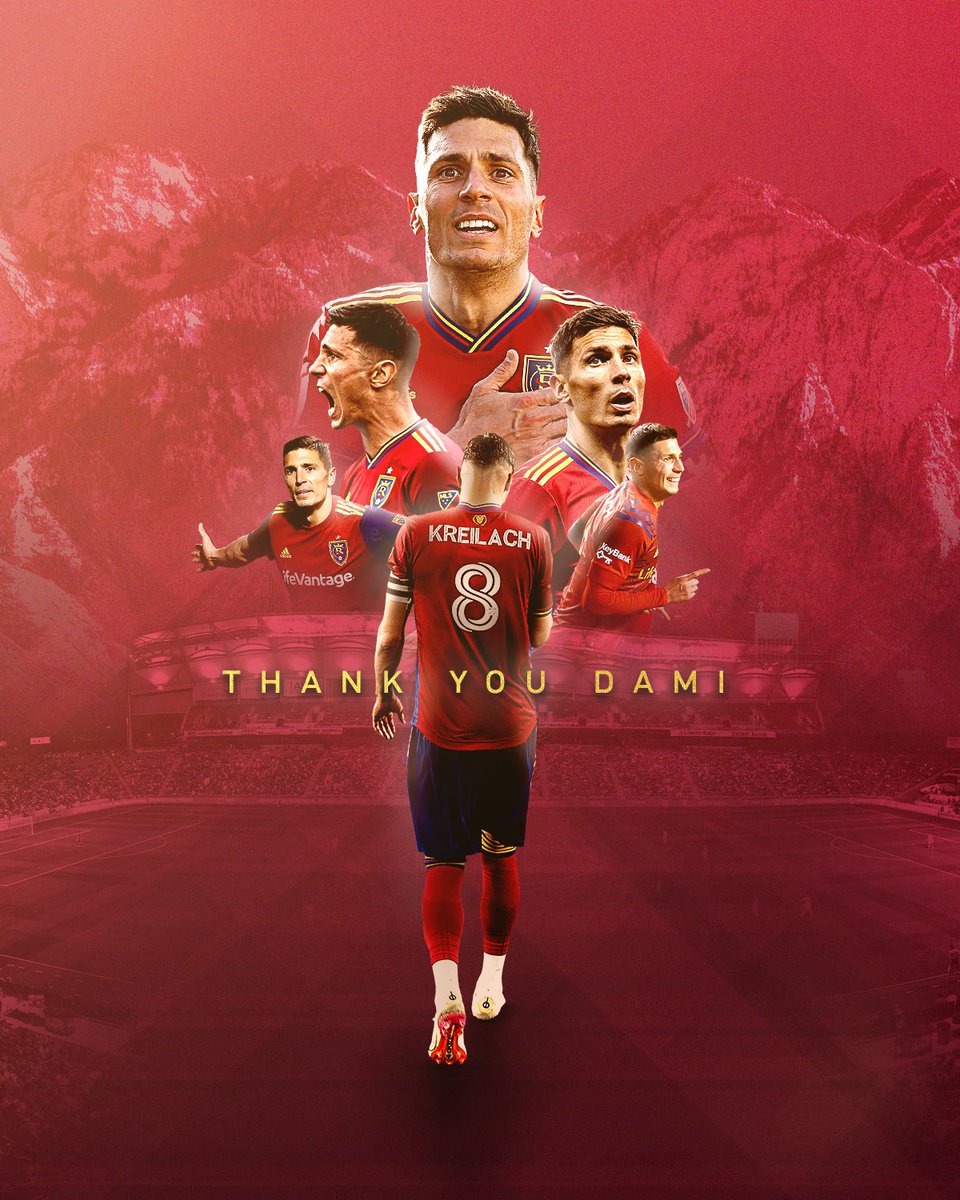 realsaltlake's tweet photo. The King, the Cap, the Kid.

We have been so fortunate to have had you in Claret and Cobalt for six years.

We define the RSL way as leading and inspiring soccer culture in Utah. Or, put another way, be like Damir Kreilach.

You have inspired all of us.

Your legacy on and off the pitch will never be forgotten here in Utah.

Thank you for everything, Damir. We wish you nothing but the best. You, Ivana, Mia & Mari will always be a part of the RSL family.