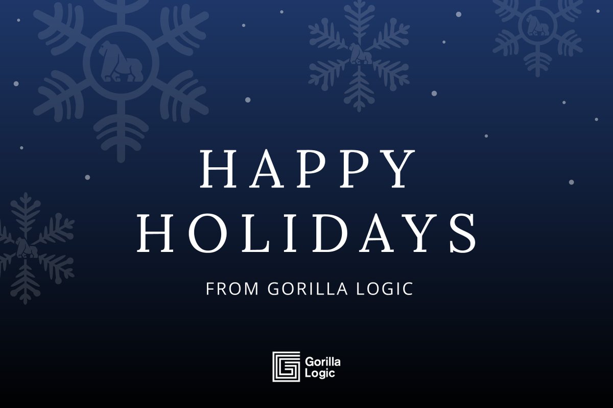 Happy Holidays from Gorilla Logic! Sending the warmest wishes to you and yours during this special season 🦍💙
#GorillaLogic #HolidaySeason #HappyHolidays