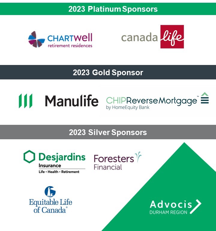 We take pride in providing meaningful programming, education, fellowship events, and regulatory updates for our members. As we reflect on the year, we at Advocis Durham would like to take a moment to recognize what makes all of this possible. 

Thanks to our 2023 sponsors!