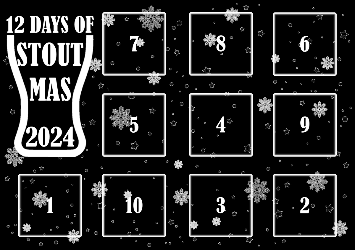 And so begins the countdown to Stoutmas!!
Join us as we reveal a new beer every day until the 9th of January!

#beerfestival #stoutfestival #imperialstout #imperialstoutfestival #CraftBeer #kegbeer #EscapeTheChaos