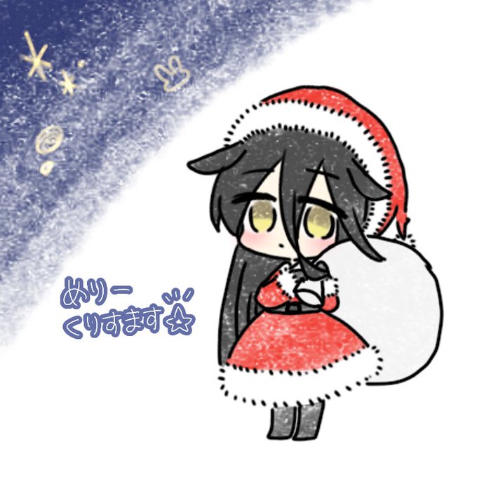 「fur-trimmed headwear santa costume」 illustration images(Latest)