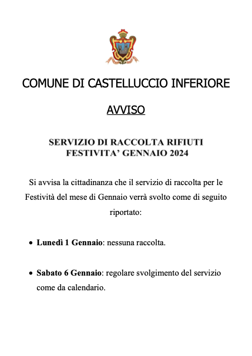 InfCastellucci1's tweet photo. Gennaio 2024: servizio di raccolta rifiuti.
https://t.co/bT5twSDeLb https://t.co/BqpY8XmIOm