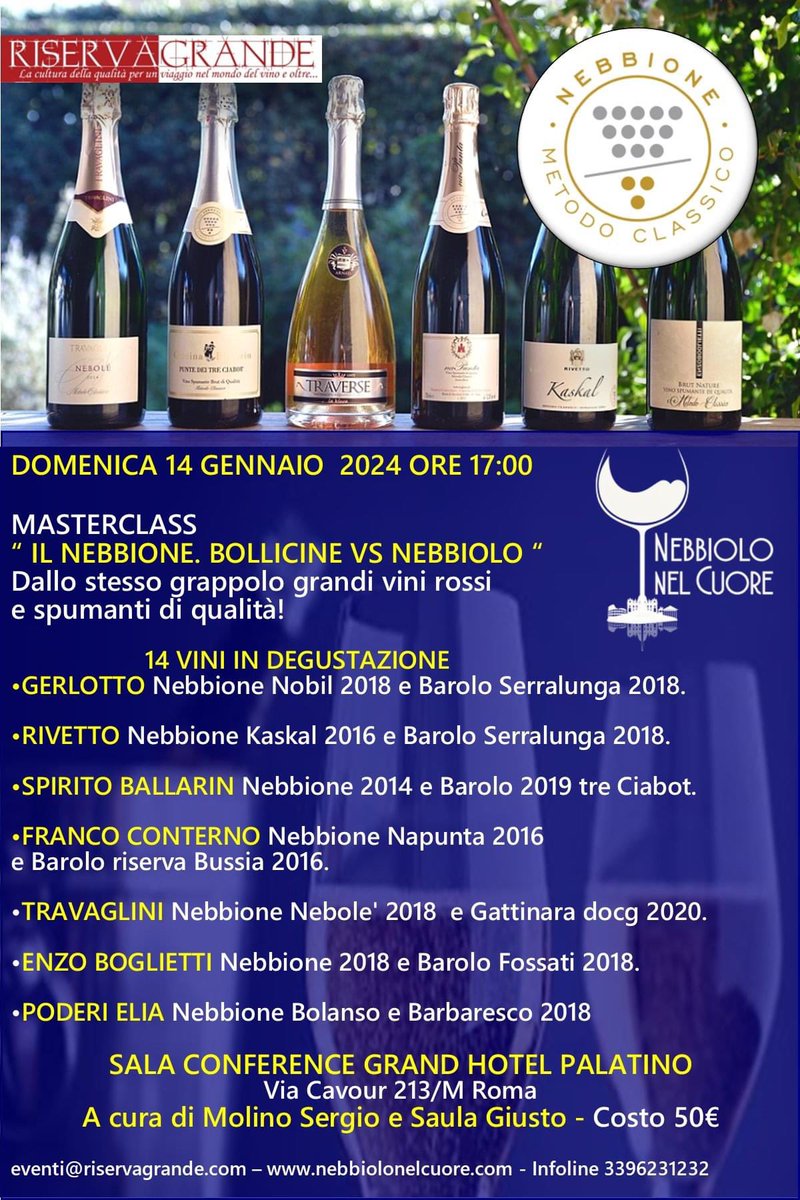RiservaGrande's tweet photo. Countdown per l’evento più bello dedicato al Nebbiolo in tutte le sue espressioni. Appuntamento a Roma il 13 e 14 gennaio https://t.co/fTgrN0QJHQ e prevendita biglietto ingresso e Masterclass sul sito https://t.co/Afx9ASnN75 #nebbiolo #nebbiolonelcuore #riservagrande https://t.co/i4K5R1Rjh6