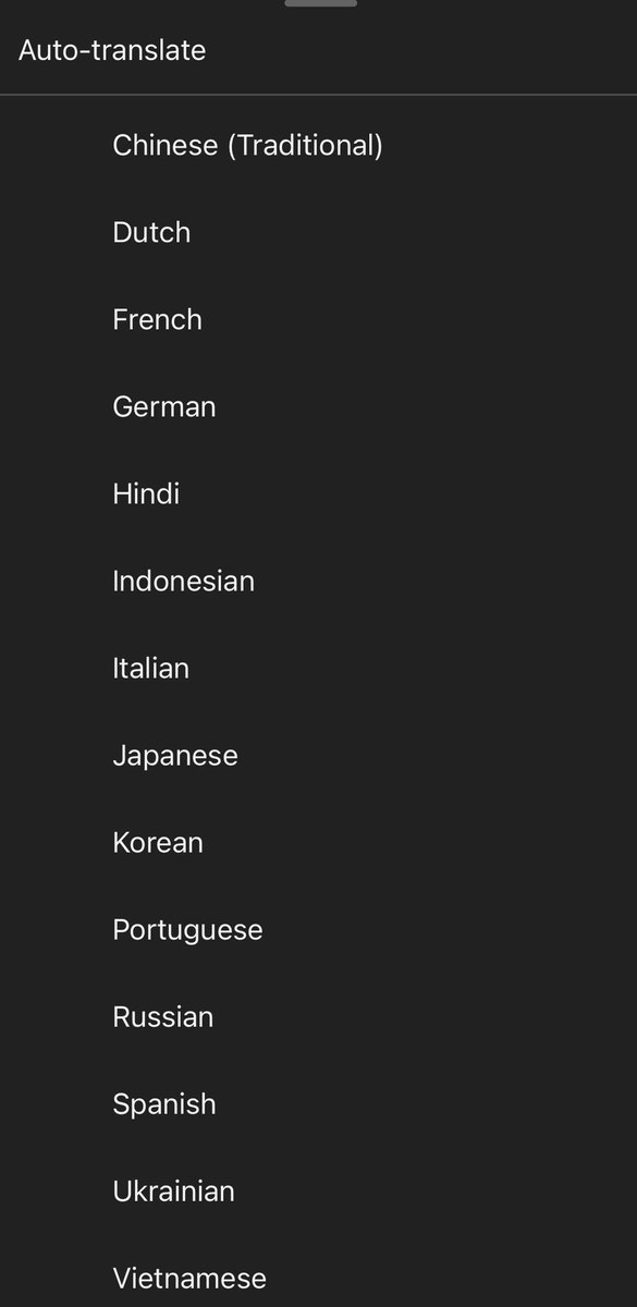 CSFtrade's tweet photo. @TeamYouTube @adesdygr Hey yt, why can't I choose any language for automatic translation on ios, but only the ones offered in the attached image. On the computer I can choose any language but on the iPhone no, please solve it #youtube @TeamYouTube https://t.co/I6NTIzNFZT