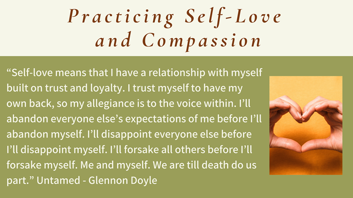 Research indicates that self-compassion is one of the most powerful sources of coping &amp; resilience, with the potential to improve our mental &amp; physical well-being.

Going into the new year, remember to practice self-love.

Visit self-compassion.org for more information.