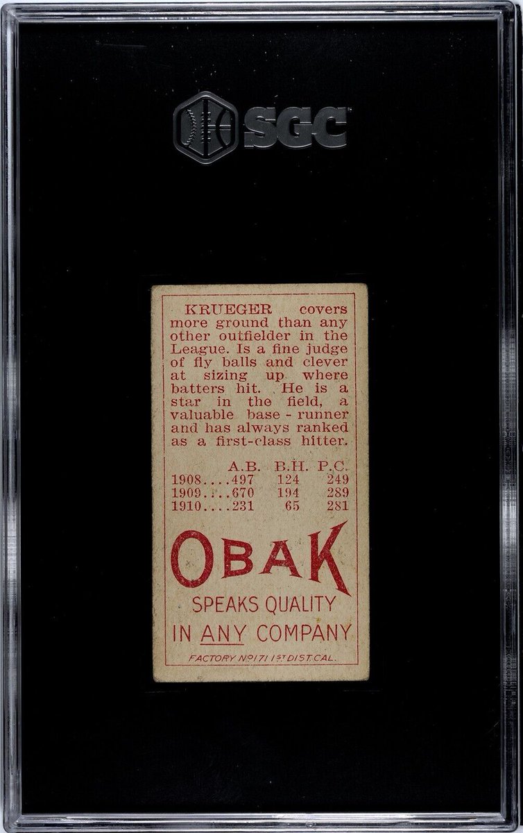 gfgcom's tweet photo. 🔨#eBay auctions🔨
This week up for auction on @eBay are some graded and raw 1911 T212 Obak Cigarettes PCL #baseball tobacco cards! Auctions end Tuesday 1-2. #Vancouver #LosAngeles #Sacramento #Oakland #Vernon #tobaccocards #SGC #PCL #sportscards #Obak
➡️https://t.co/udaxNAySg9 https://t.co/4ov7UnT97b