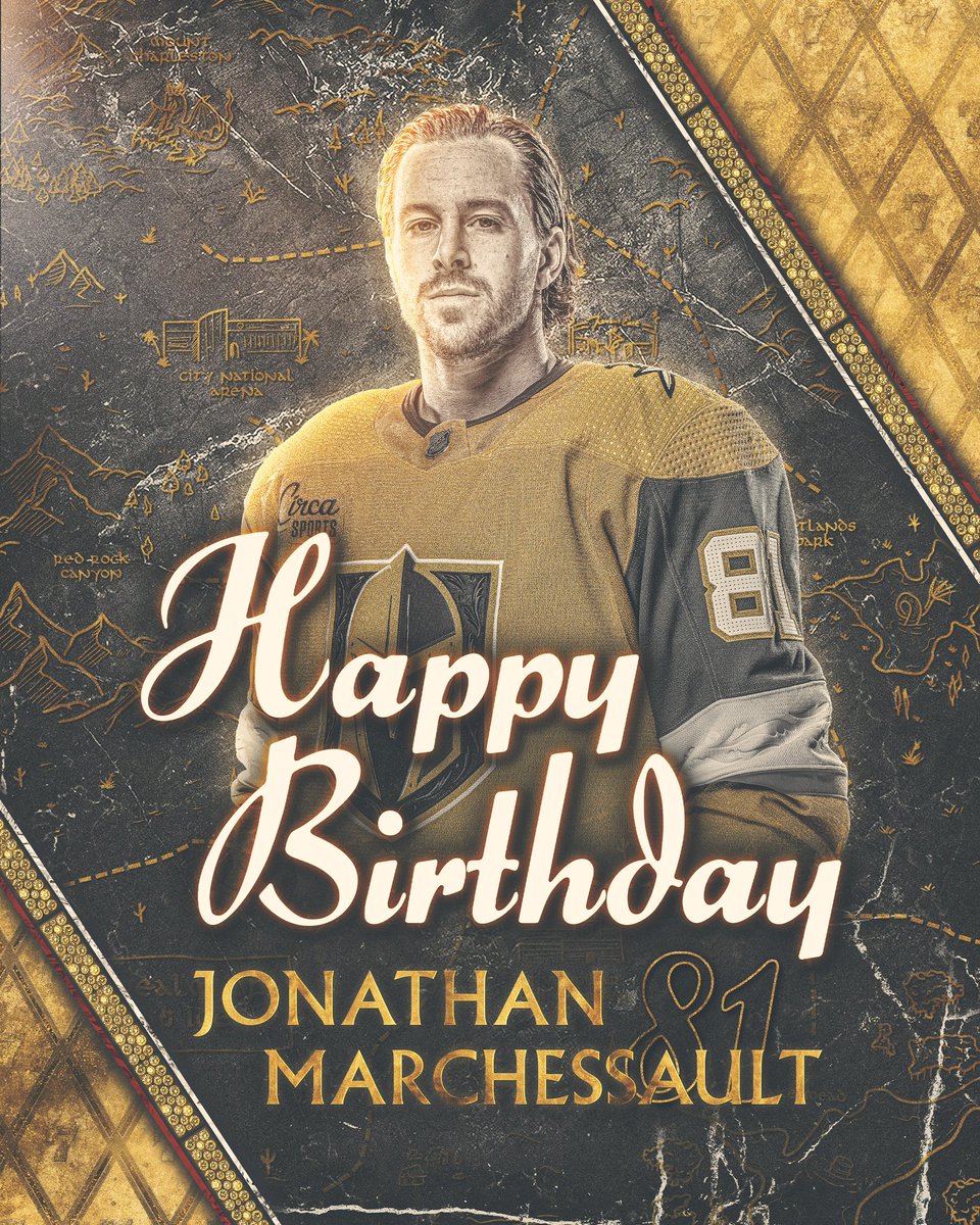 GoldenKnights's tweet photo. HAPPY BIRTHDAY MARCHY!!! 🥳🥳 https://t.co/ZgRXT3k6Lp