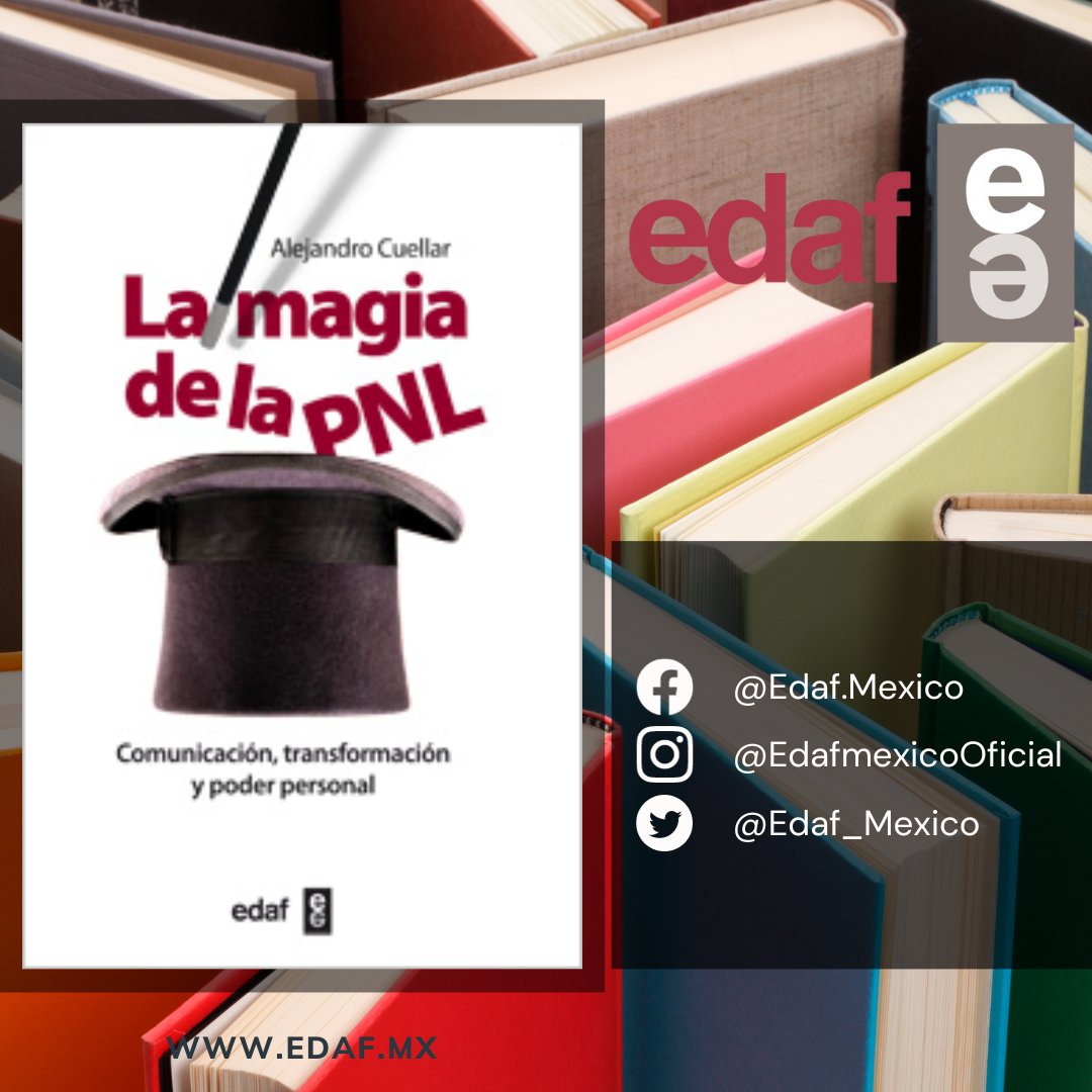 EDAF_MEXICO's tweet image. La PNL debido a sus rápidos y duraderos resultados, se utiliza en empresas, negocios, educación, publicidad, deporte, política, espectáculo o desarrollo personal

Más Información
Tel: 2222111387

#edaf #edafmexico #lectura #LecturaRecomendada #puebla #PNL #pnlsistemica #pnlmusic