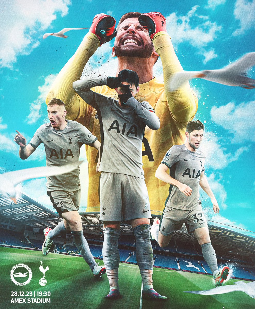 MATCHDAY 🤩

🆚 Brighton &amp; Hove Albion
🏟️ Amex Stadium
🏆 Premier League
⏰ 7.30pm GMT
#️⃣ #BHATOT