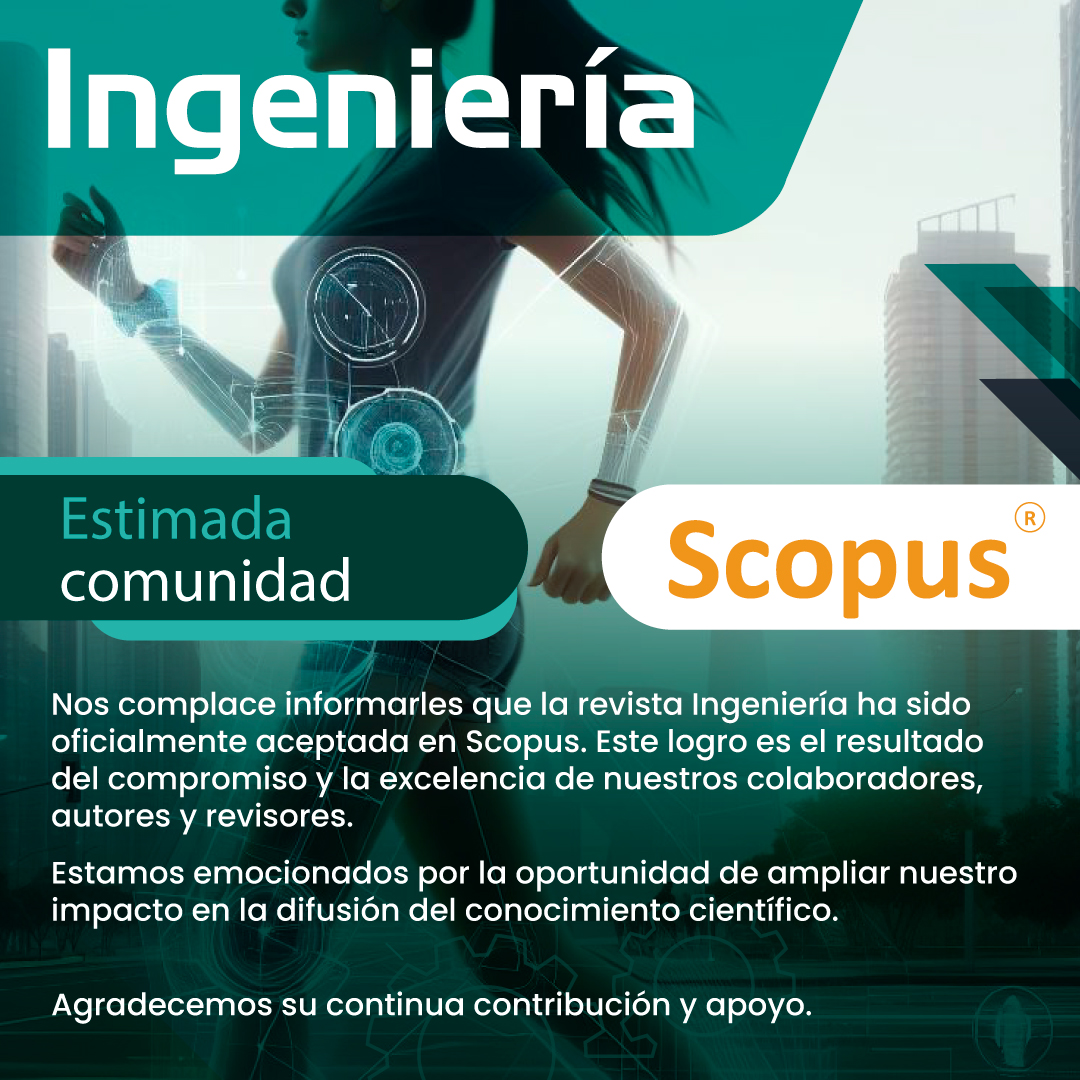 IUD_Journal's tweet photo. 🎉 Queremos compartir con ustedes que la revista Ingeniería ha sido oficialmente aceptada en Scopus. ¡Este logro es gracias al esfuerzo de todos! Estamos entusiasmados por el impacto que esto tendrá en la difusión del conocimiento y la investigación. @udistrital https://t.co/UE4xMu6Kya
