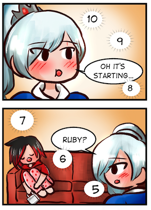 AG_Nonsuch's tweet photo. Happy.... Wednesday? What when did that happen. Its that time a year again. What are your new years resolutions? #RWBY https://t.co/illddZV47b