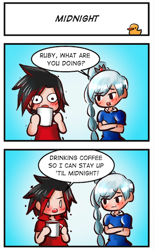 AG_Nonsuch's tweet photo. Happy.... Wednesday? What when did that happen. Its that time a year again. What are your new years resolutions? #RWBY https://t.co/illddZV47b