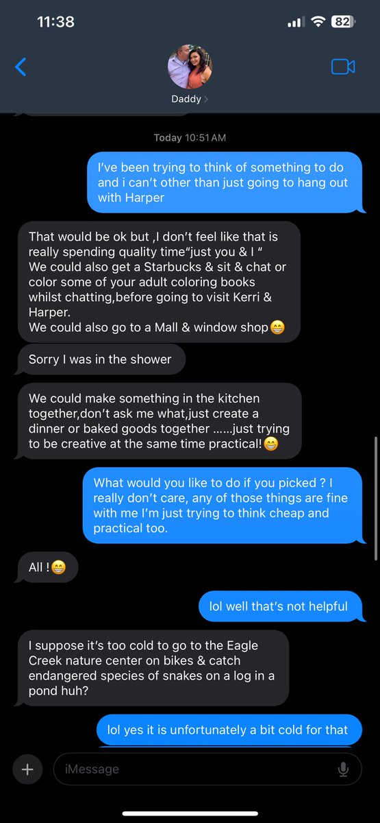 hailss_yeah's tweet photo. Reason number 4,635 I’m not dating again until i find a man who treats me like my dad. https://t.co/682OMF7rOP