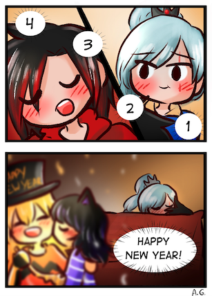 AG_Nonsuch's tweet photo. Happy.... Wednesday? What when did that happen. Its that time a year again. What are your new years resolutions? #RWBY https://t.co/illddZV47b