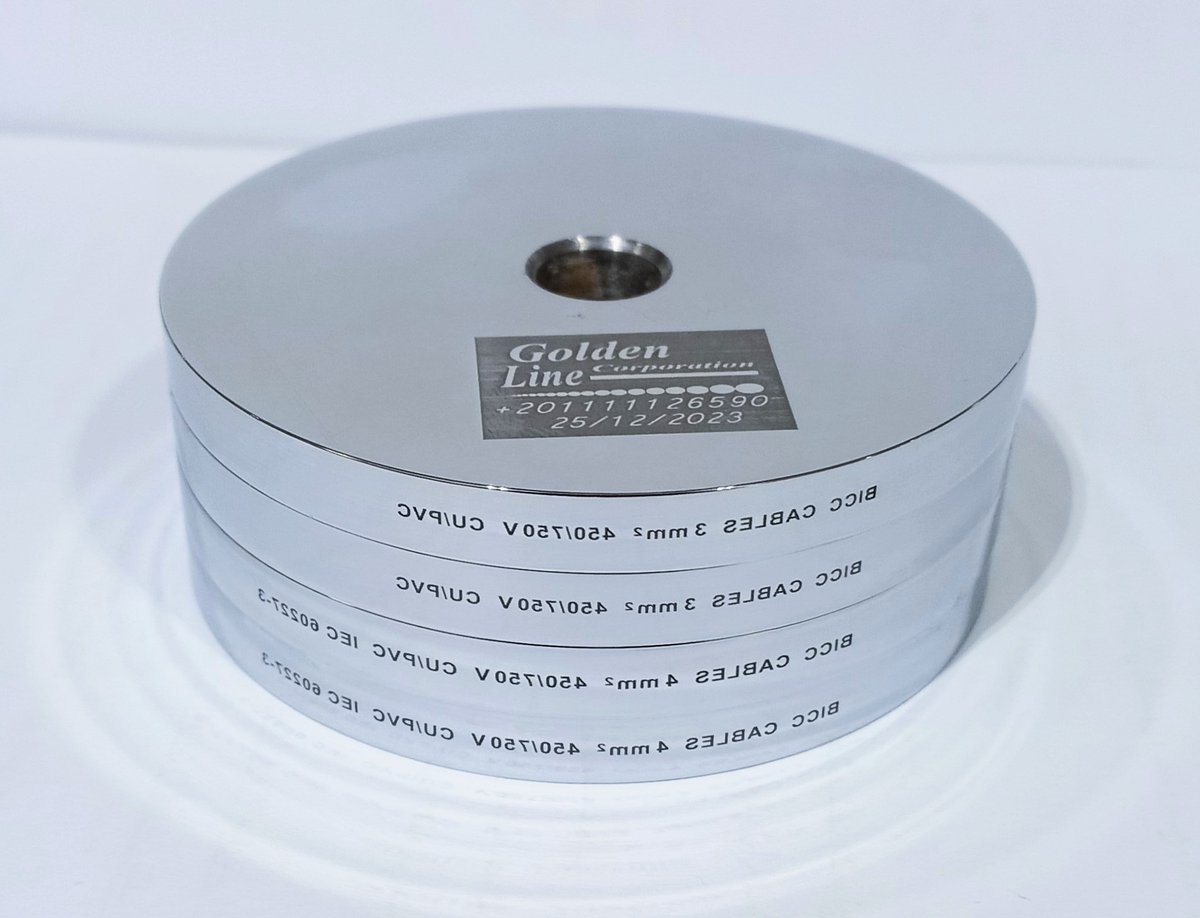 Cables Gravure Printing wheel Laser engraving will delivery to " Bicc cables " 

🟠 Quality
🟠 Competitive price 
🟠 Fast delivery
🇪🇬 Made in Egypt 🇪🇬 

 #resolutions #printing #cables #inkjet #engraving #laserengraving #marking #hotstamping