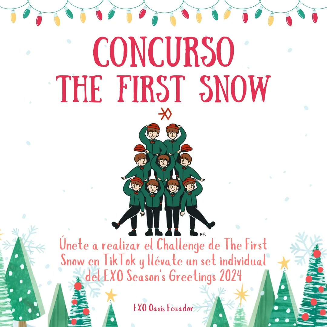 EXOOasisEcuador's tweet photo. ❄️| Disfruta tu navidad con #EXO y realiza el The First Snow Challenge.

Válido solo para Ecuador 🇪🇨

🛍️ Finalización: 6 de Enero 
   
🎡 Reglas y Condiciones:
1. Sube un video realizando el Challenge en Tiktok (Recuerda usar el audio oficial) +
@weareoneEXO #TheFirstSnow_EXO https://t.co/zCUHe1xYof