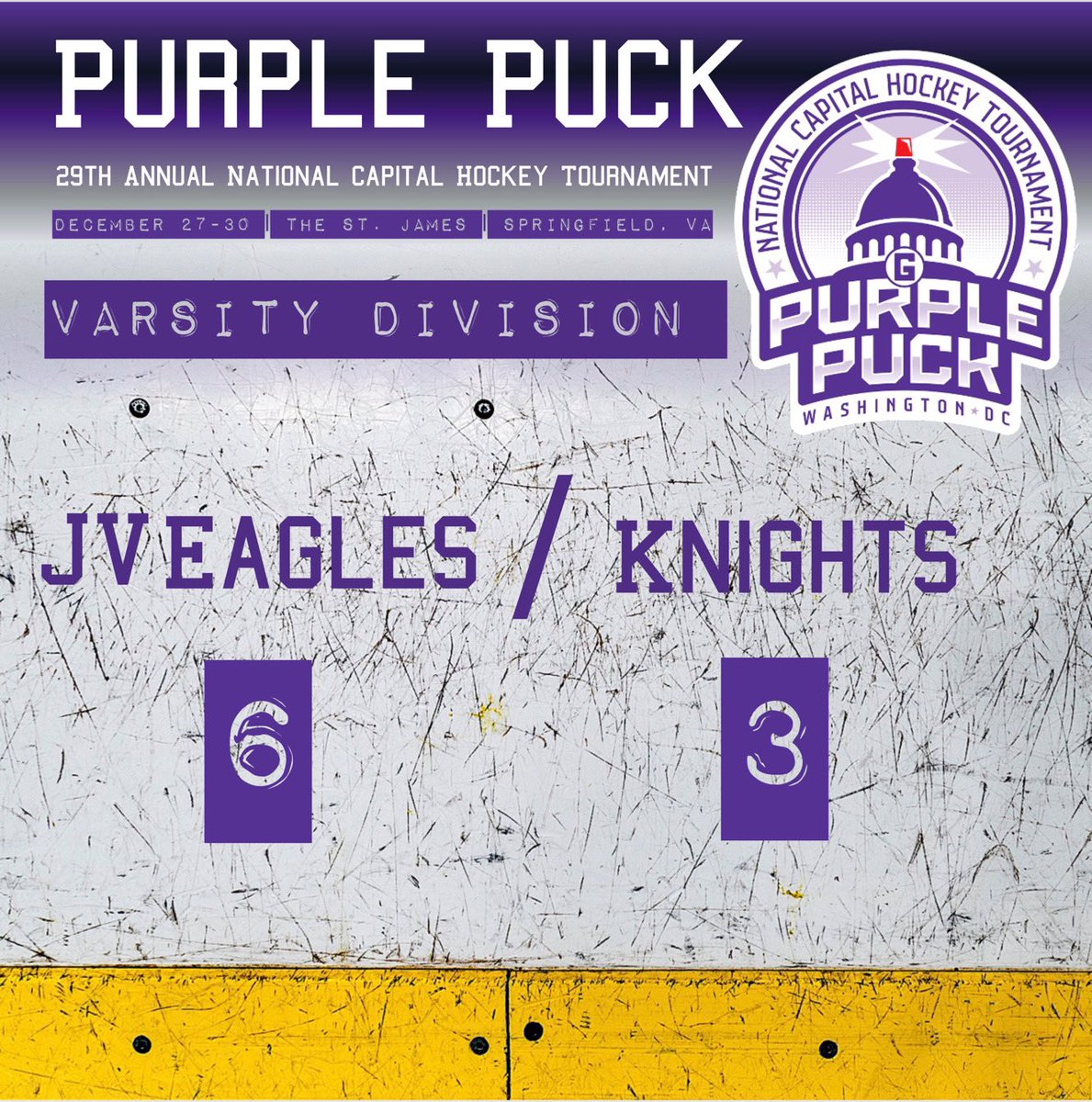 JV Eagles beat Knights 6-3in the Varsity Division