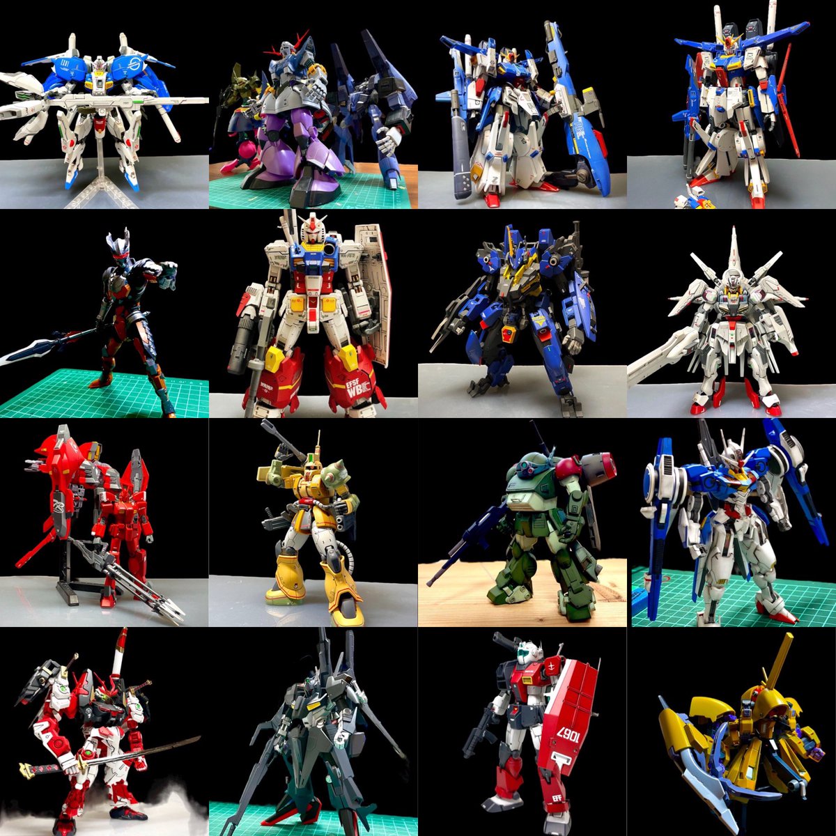 urupapa54's tweet photo. #今年作ったプラモ晒そうぜ 

今年は34機体‼︎
自己満ミキシングたくさんで、模活楽しみました♫

来年は仕事��さらに忙しくなる予感ぷんぷんですが、マイペースに模活続けていけたらなと思いつつ…
今年もありがとございました！

#ガンプラ 
 #自分といえばな画像をあげる見た人もあげる https://t.co/7MtIjJjA1P