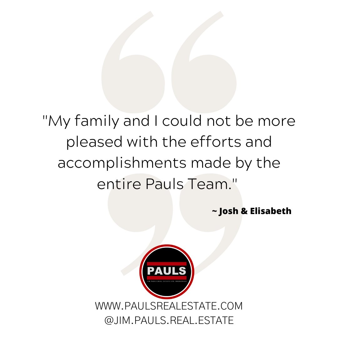 Thinking about buying or selling?  Here's what some of our past clients have to say ❤

#Testimonial #Recommend #Referred #PaulsRealEstate
