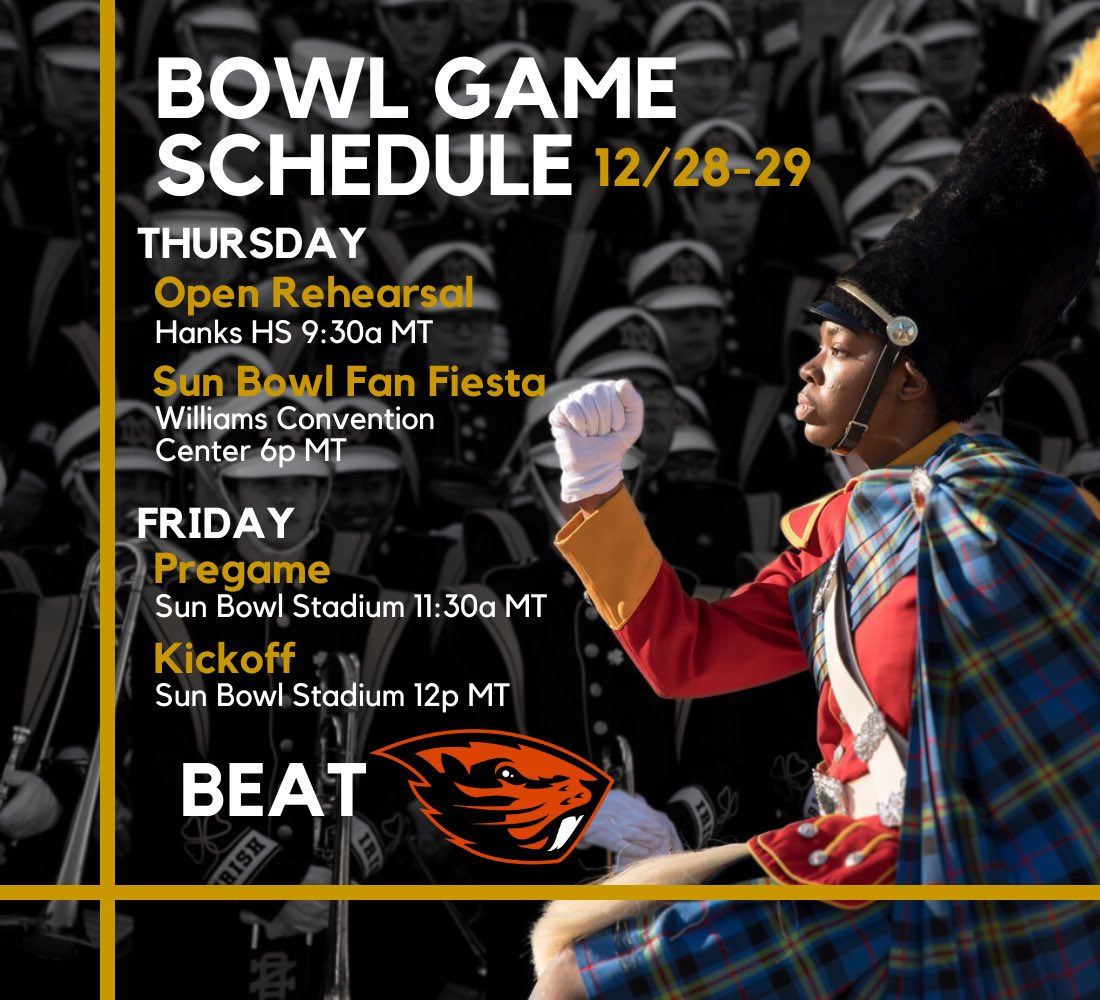 Be sure to join us tomorrow and Friday for our Sun Bowl festivities as we close out the 2023 football season!