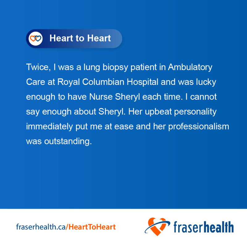 Fraserhealth's tweet photo. With a little bit of heart, we can face anything together. Read our moments of gratitude.

Is there someone from our team who you are grateful for? We’d love to know.

https://t.co/lycafizwZY

#hearttoheart

@ERHF1 @RoyalColumbian @SurreyHospFdn @FVHCF