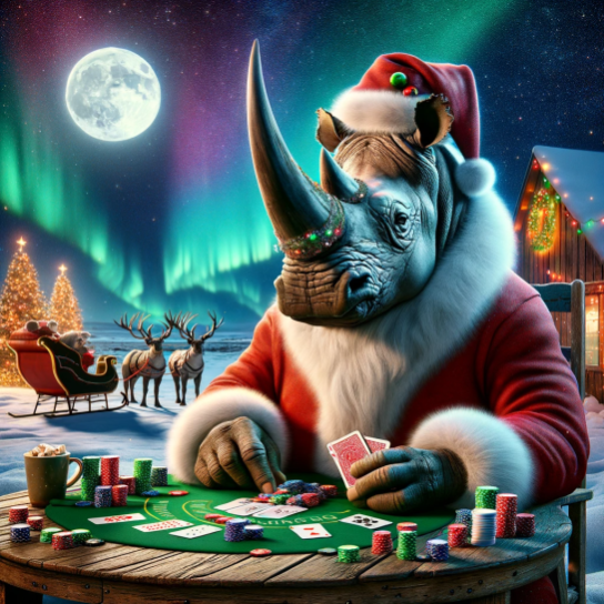 RhinosRebellion's tweet photo. Rhino Santa is about to leave but before that he's giving away:

🔥the LAST FREE MINT of the new Rhino collection EVER🔥

Should I rephrase that? 

There
won't
be
#freemint
#giveaway
in 2024

Like + RT + tag 2 friends
48h to participate

#nft #Solana https://t.co/ZCqsPg0ehH