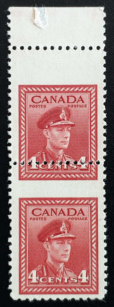 AllNations1949's tweet photo. Canada #254 Unu 1943 4c George VI Misperf, back spot $50+ Lot 65 in our auction Saturday 6th January 2024 #4cGeorgeVI #Canada #GeorgeVI #Misperf

https://t.co/KKHWtHL1nh https://t.co/tgEP8aX3Eo