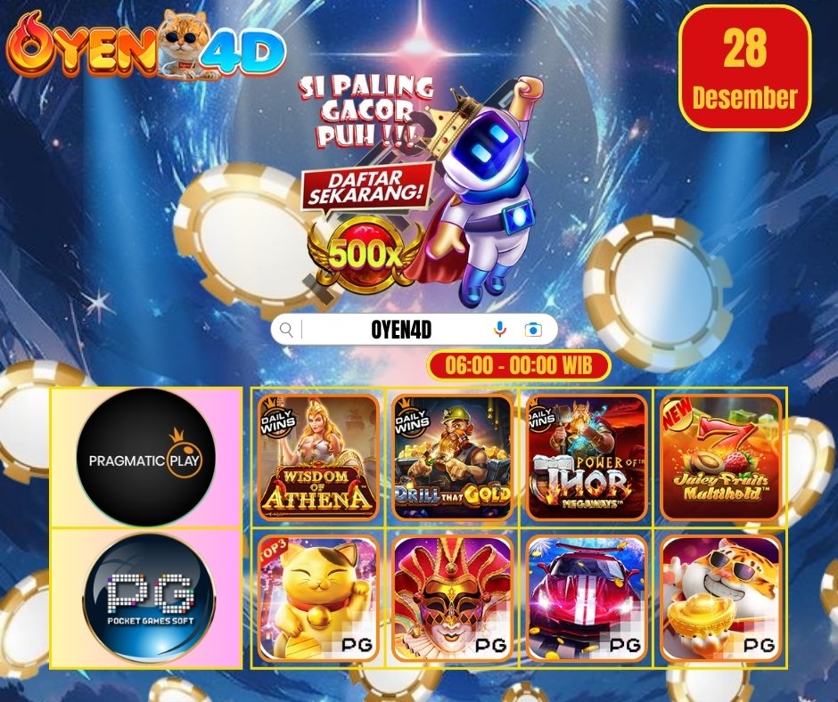OYEN4D's tweet photo. info bocoran slot gacor Pagi ini di @oyen4dslot88 #oyen4d #slotgacorhariini #slotgacorterbaru #slotgacorindonesia #slotonline #slotonlineindonesia #slotonlineterpercaya #fyp #rtphariini #togelonlineterpercaya #slotgacor #slotonline
@OYEN4D_OFFICIAL
#slotgacor 
#slotgacorhariini https://t.co/68SXEUxAmK