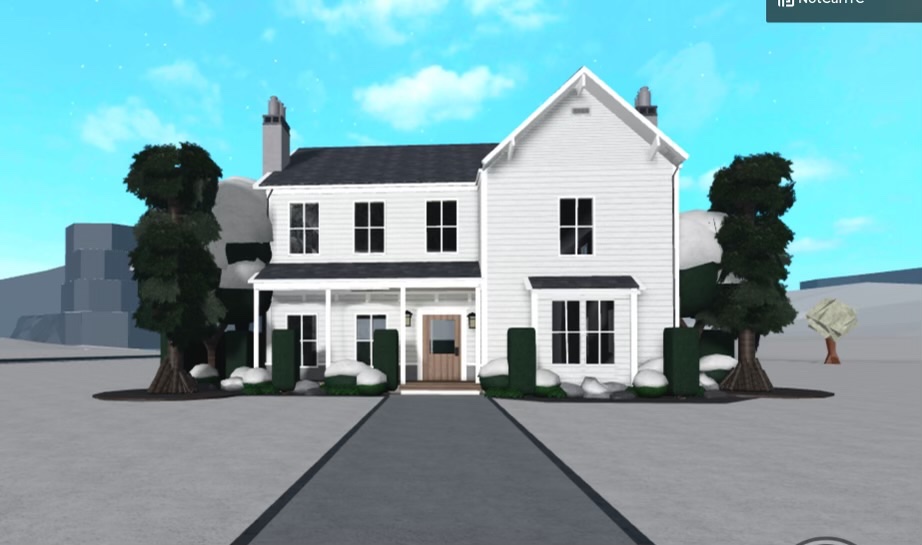 DavisCarlique's tweet photo. My boho winter farmhouse in bloxburg 

#bloxburg #bloxburgbuilds #bohomodernfarmhouss @infe_net @Look_io_kas @BloxburgBuilds https://t.co/5fAK5CbsB4