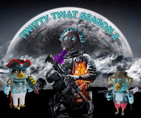 TwittyMeme4Ever's tweet photo. Battle for S2 Bird
+10 Weed Gas Mask
2 Players/2 Birds
How to Score: "Offense + Defense + Tags (capped at 3"
Play any bird then allow a teammate to play a bird as long as they comment a matching trait
Can type #TwittyHelp to call for help or #TwittyReserve to save the spot for someone specific
Let's. Flocking. Battle.
๐ซ๐ฃ
Artist Meme Credit: @ChicPeek2014