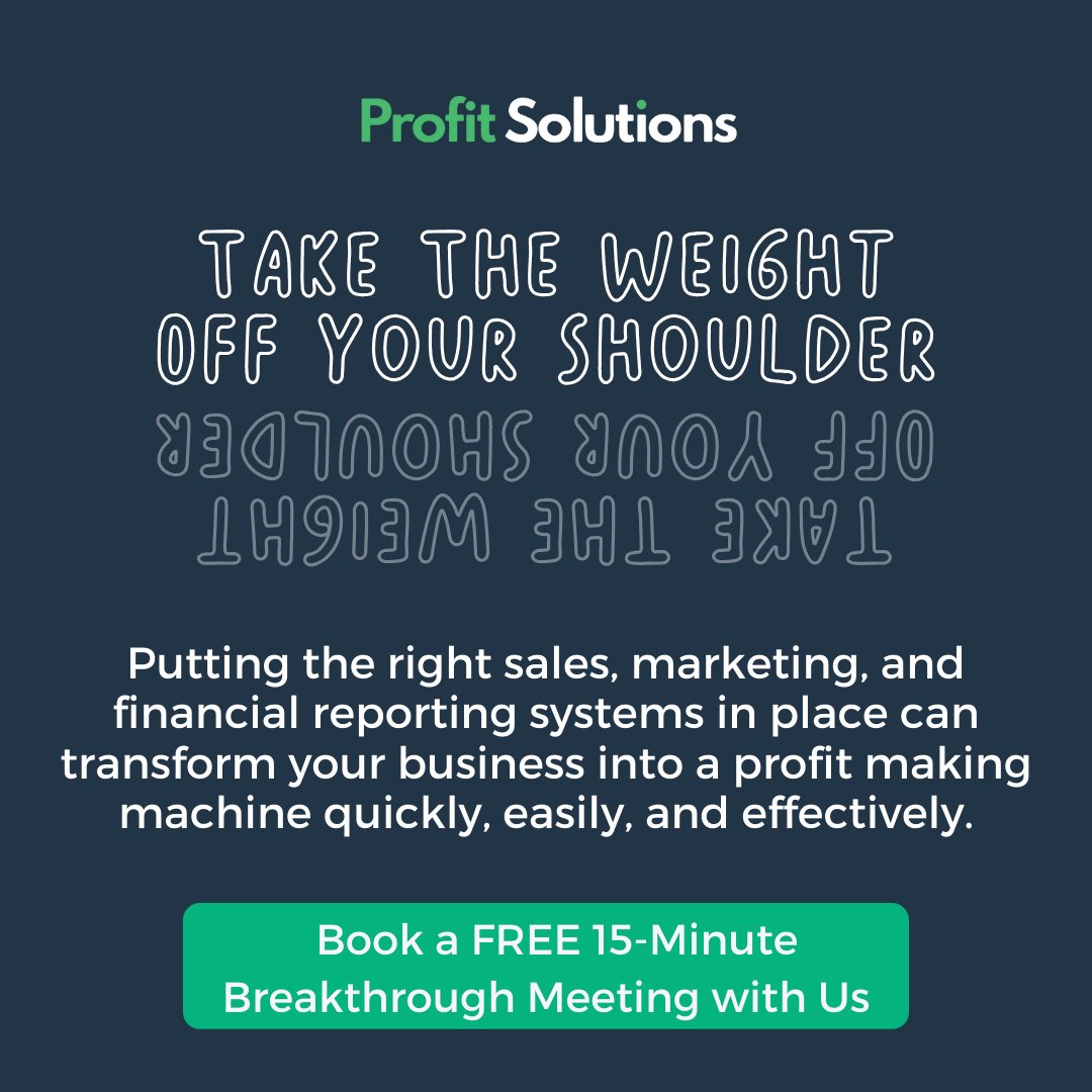 ProfitSolPro's tweet image. Revolutionize your business into a profit-making machine swiftly and effortlessly by implementing the right sales, marketing, and financial reporting systems. Don&apos;t waste time navigating complex processes on your own—take action today!

#Accounting  #ProfitSolutions