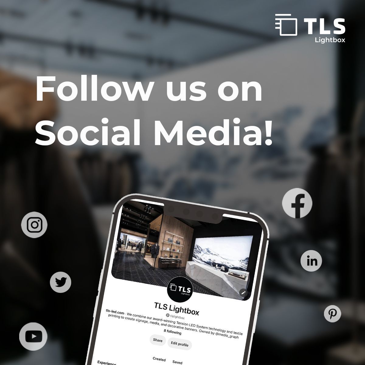 tlslightbox's tweet image. Follow us us in #2024 for an exciting journey filled with surprises!
Facebook: @tlslightbox
Instagram: @tlslightbox
Linkedin: @tls-lightbox
Pinterest:@tlslightbox
Youtube: @TLSLightbox
Twitter: @tlslightbox