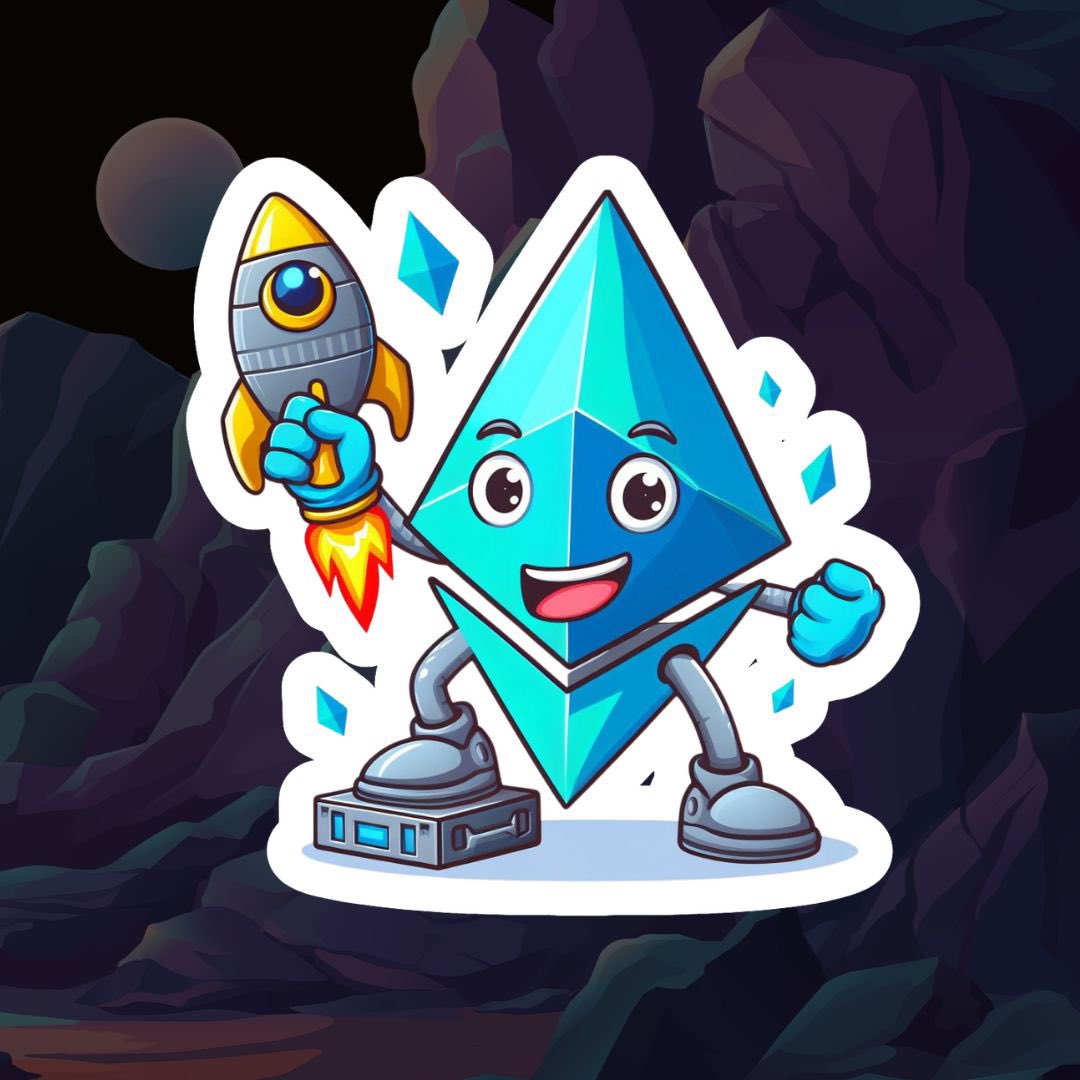 Ethereum Rocket Boy stickers! 🚀$ETH
#crypto #stickers #Ethereum 

DM us to get yours!